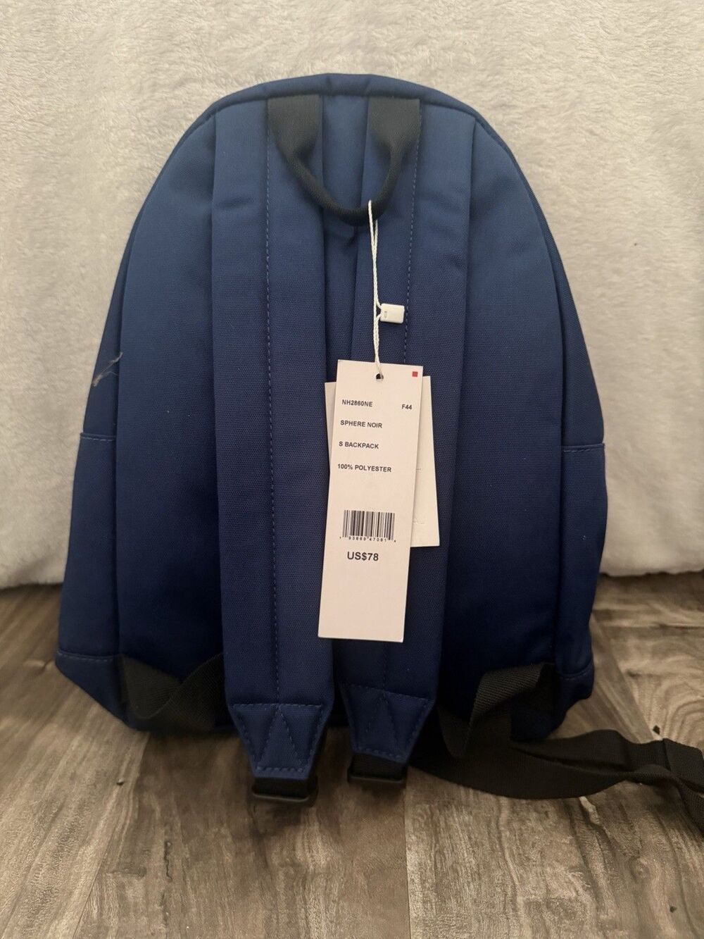Lacoste Men's Neocroc Blue Small Canvas Backpack - Picture 3 of 4